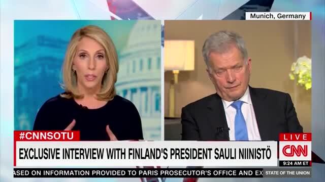 CNN’s Bash to Finnish President Niinisto: ‘Does Russia’s Aggression Make You At All Concerned Your Country Could Be Next?’