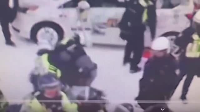 Ottawa Police Violently Attacking a Protester