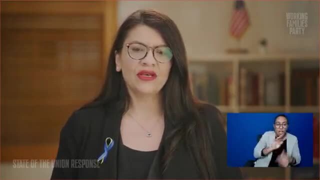 Rep. Rashida Tlaib Delivers a Response to Biden’s State of the Union