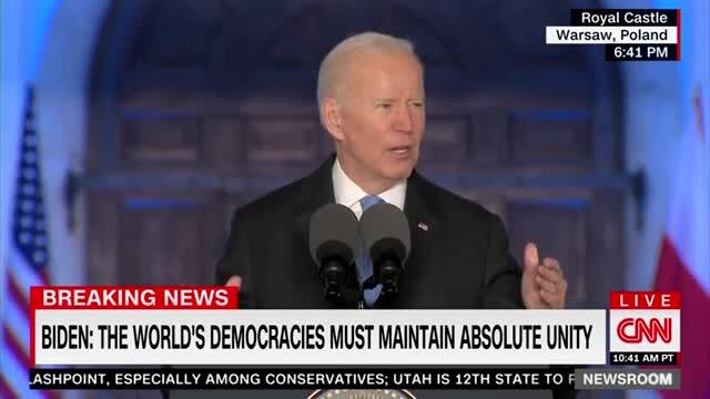 Biden on Putin: ‘For God’s Sake, This Man Cannot Remain in Power’
