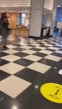 Naked Guy in a San Francisco Store Gets Knocked out By Another Person
