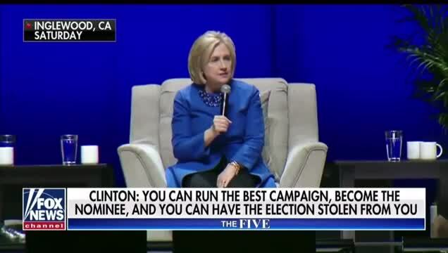 Hillary: You Can Run the Best Campaign, Become the Nominee, and ‘Have the Election Stolen from You’