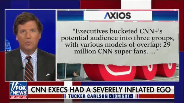 Tucker Carlson Says Wildly Off-Base CNN+ Projections Were ‘Even Less Plausible Than 81 Million Votes in a Presidential Election’