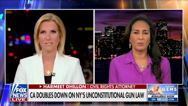 Harmeet Dhillon on The Ingraham Angle to Discuss California’s Gun Laws ...