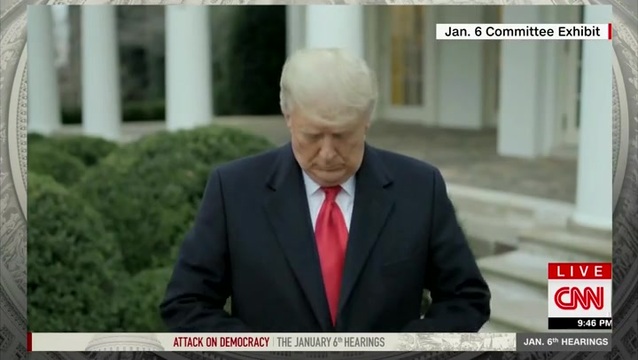 In Trump Outtake, He Says ‘We Had an Election that Was Stolen from Us ... But You Have to Go Home Now’