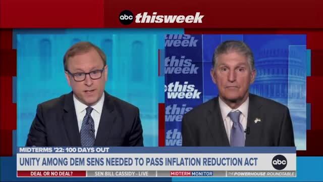 ABC’s Karl to Manchin: Why Oppose Build Back Better When Inflation Reduction Act Will Also Increase Inflation?