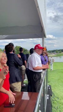 Trump, Tucker Carlson, Don Jr., Marjorie Taylor Greene Enjoy ‘Let’s Go Brandon’ Chants at LIV Golf Tournament
