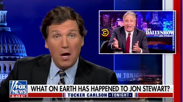 Tucker: Jon Stewart Resurfaces Looking Like a Homeless Person and Very Short, Too Short to Date