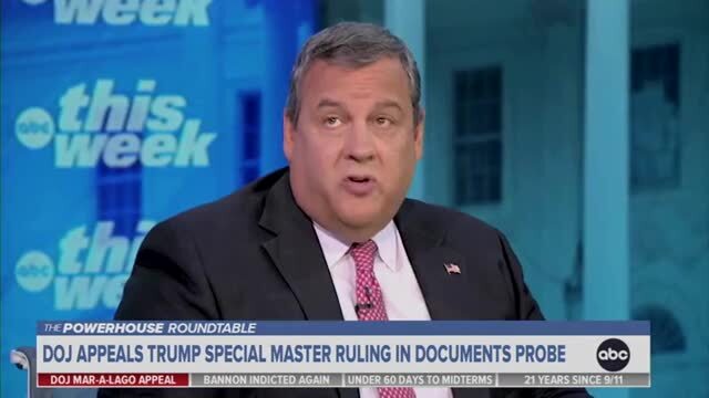 Christie: The DoJ Has a Good Chance on Special Master Appeal; A Previous Executive Can’t Assert Executive Privilege