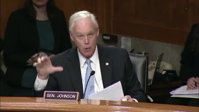 Sen. Johnson to Dem Sen. Peters: ‘Do You Want to Retract’ Your False Allegations that My Hunter Biden Report ‘Was Rooted in Russian Disinformation?’