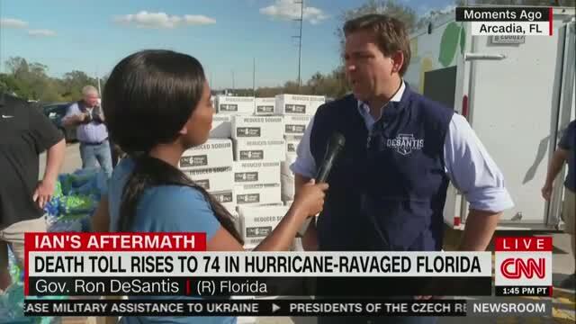 DeSantis Snaps Back at CNN Reporter’s Question about Evacuation Orders: Media Wasn’t in Lee County When Storm Hit, ‘You Were in Tampa’