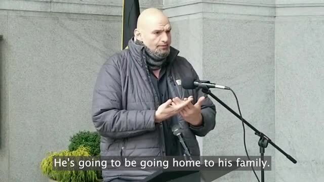 Fetterman Says He’s ‘Happy’ to Release a First-Degree Murderer