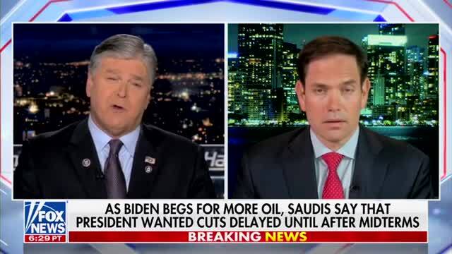 Rubio: We Are an Oil Producing Country if We Want to Be, Now We Position Ourselves as Beggars