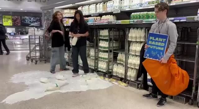 Radical Environmentalists in Scotland Empty Out Milk Bottles in ‘Peaceful Protest’ of the Dairy Industry