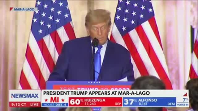 Trump Snubs Ron DeSantis in Mar-a-Lago Election Night Speech