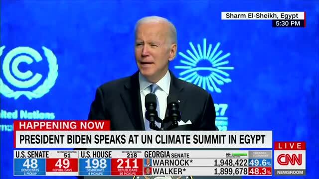 Biden Struggles to Read from the Teleprompter: ‘The Emer — the Ener — the, Excuses Me ... I Was Reading Their Quote’
