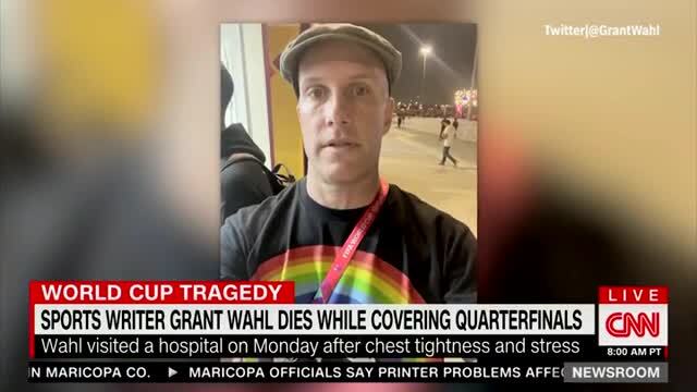 CNN: Sports Writer Grant Wahl, Who Wore Rainbow Shirt to World Cup, Dies in Qatar