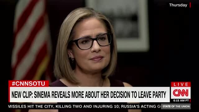 Sinema: ‘What’s Important To Me Is To Not Be Tethered By the Partisanship’