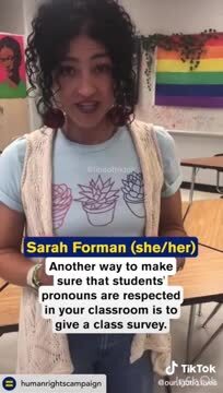 Teacher Suggests a Child Can Be Identifying As Trans or Non-Binary at School and This Would Be Kept a Secret from Parents