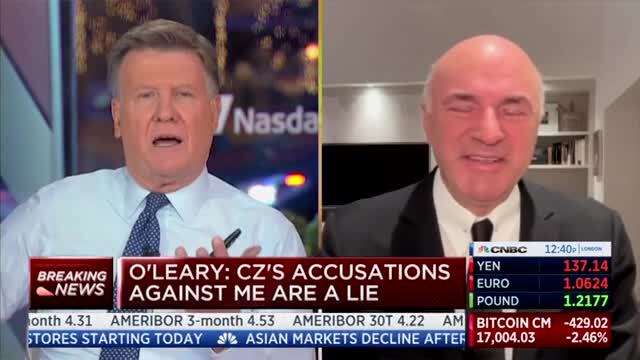 CNBC’s Sorkin Calls Out Kevin O’Leary for Saying He’s Been Pro-Crypto Since 2018: You Called Bitcoin ‘Garbage’ in 2019