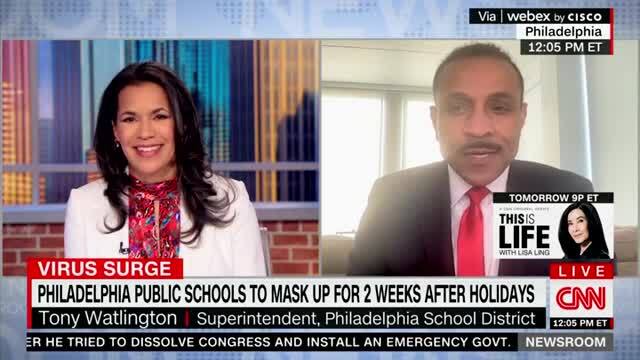CNN: Philadelphia Public Schools to Mask Up for Two Weeks After Holidays