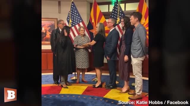 Katie Hobbs Giggles When Asked to Swear ‘I Will Support the Constitution’