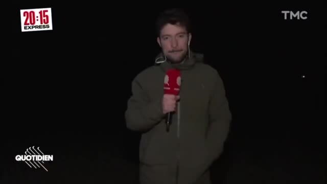 France’s TMC TV Reporter Records Russian Missile Strike at Ukraine Arena While Making a Live Report