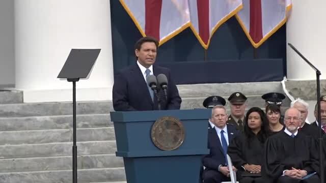 DeSantis, Speaking at His Inauguration: ‘We Reject This Woke Ideology, We Seek Normalcy, Not Philosophical Lunacy’