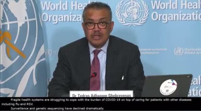 WHO’s Tedros Urges People to Take Covid Seriously & Declares that the Next Global Crisis Will Be Climate Change