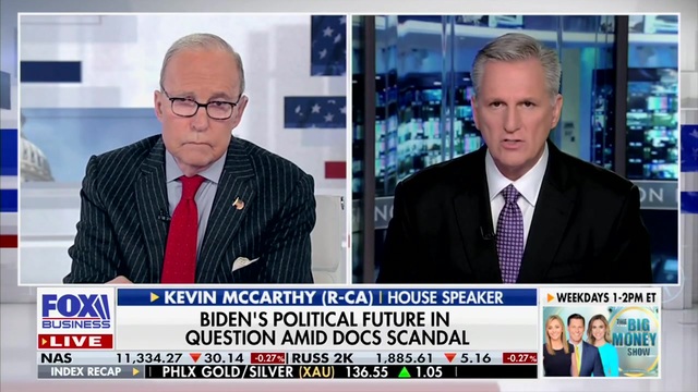 Kevin McCarthy on Biden’s Classified Documents: ‘Being in a Garage Is Not Secure,’ ‘It’s Probably the Least Secure Place in Your Entire House’