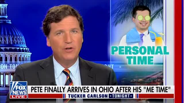 Tucker: Buttigieg ‘Finally Took a Break from Breastfeeding’ to Visit East Palestine