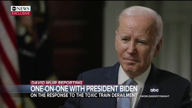 Biden Scoffs At Mayor Who Criticized Him on Fox News For Visit To War Zone — Defends Train Disaster Response