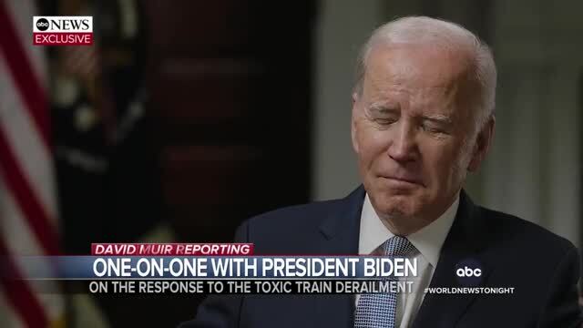 Biden on East Palestine’s Disaster: ‘Anything They Need Is Available or, We’ll Make It Available to Them’