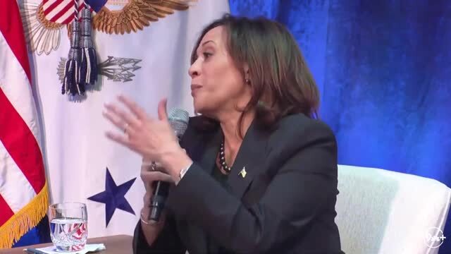 Kamala Harris Laughs: ‘Oh, I Have Puns on Water’