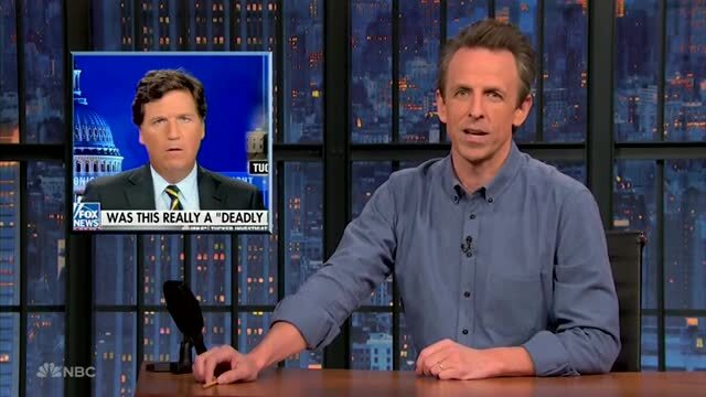 Meyers on Tucker Carlson’s Jan. 6th Report: I Can Show You Footage From ‘John Wick’ Proving He’s Not Violent