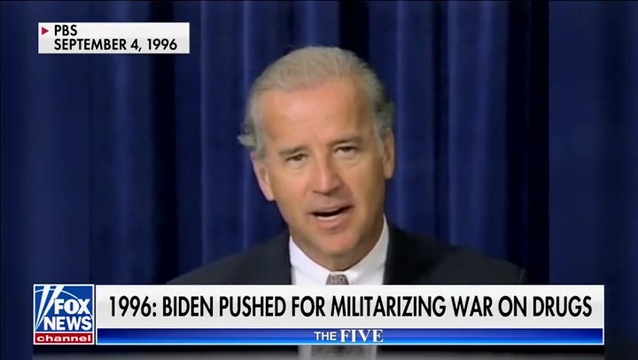 Fox News Plays a 1996 Clip of Biden Pushing for Militarizing War on Drugs
