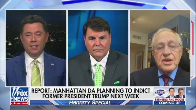 Dershowitz Says Trump Should ‘Be Worried’ About an Indictment from the Manhattan D.A.