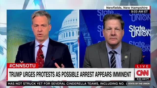 Chris Sununu on Trump Calling for Protests to His Arrest: People Will Protest Whenever There’s an ‘Unjustified Arrest’
