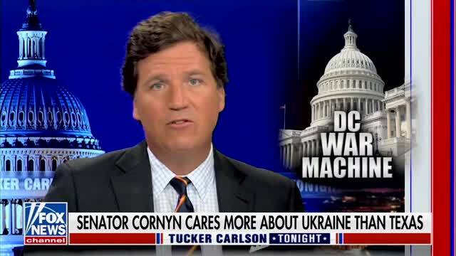 Tucker on John Cornyn Calling Sean Davis as ‘Channeling Neville Chamberlain:’ ‘Is He Dumb?’