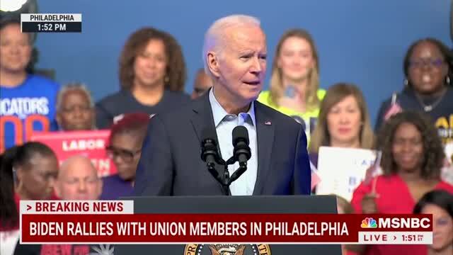 Biden Holds First Campaign Rally of His 2024 Campaign: ‘This Is Not a Campaign Speech’