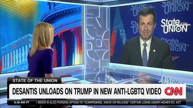 Buttigieg: Strange for DeSantis to ‘Prove’ Manhood With a Video of Him Spliced with Oiled-Up, Shirtless Bodybuilders
