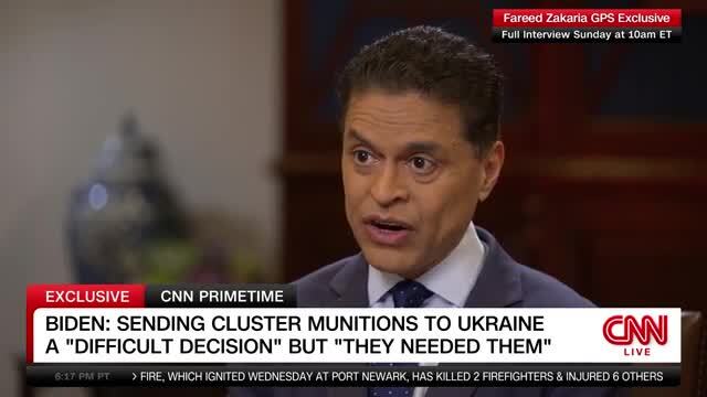 Fareed Zakaria to Biden: Why Are You Giving Ukraine the Same Weapon You Said Would Be a War Crime if Russia Used It?