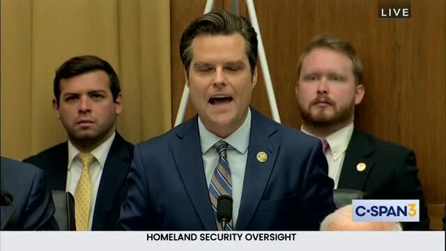 Gaetz Destroys Mayorkas: ‘You Can Disagree All You Want ... [You] Are Doing the Bidding of the Cartels!’
