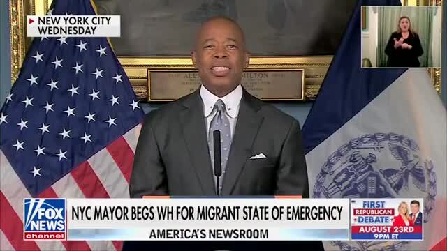 NYC Mayor Eric Adams Begs W.H. for Migrant State of Emergency