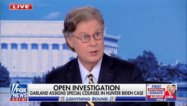 Byron York Reacts to Appointing David Weiss as Special Counsel in Hunter Biden Case: ‘This Is Really an Outrage’