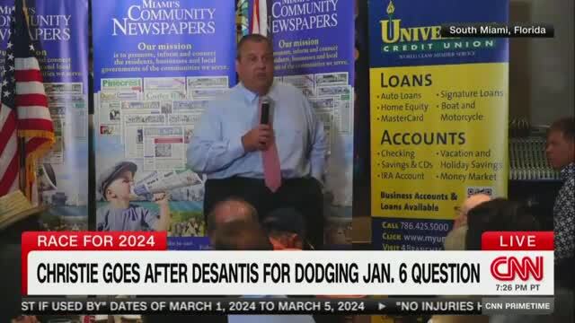 ‘Sh*t, Man’: Chris Christie Whacks Ron DeSantis For Dodging Simple Question About the Capitol Riot