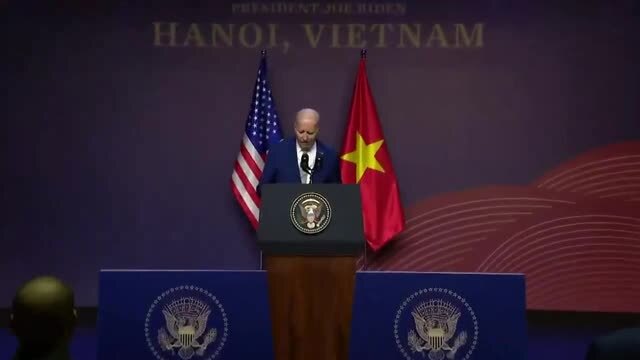 Biden in Vietnam: ‘Good Evening, Everyone, It Is Evening, Isn’t It?’