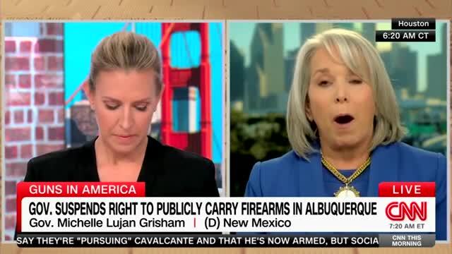 CNN’s Harlow Calls out Gov. Lujan Grisham on Gun Ban: Where Is the Constitutional Right To Do It?