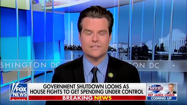 Gaetz: House Moderates Signing Clean CR Will Be ‘Signing Their Own Political Death Warrant’