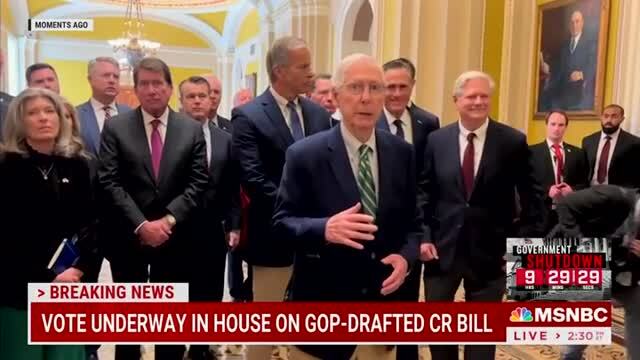 McConnell on Senate CR Bill: ‘I’m Recommending a “No” Vote, Even Though I Very Much Want to Avoid a Government Shutdown’